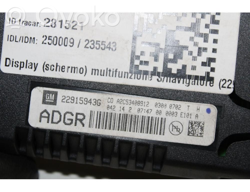 Écran / affichage / petit écran   22915943G