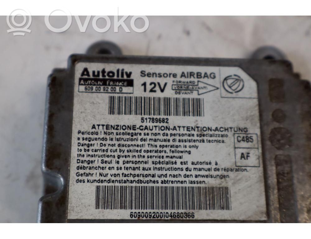 Lancia Ypsilon Unitate/modul de comandă airbaguri 