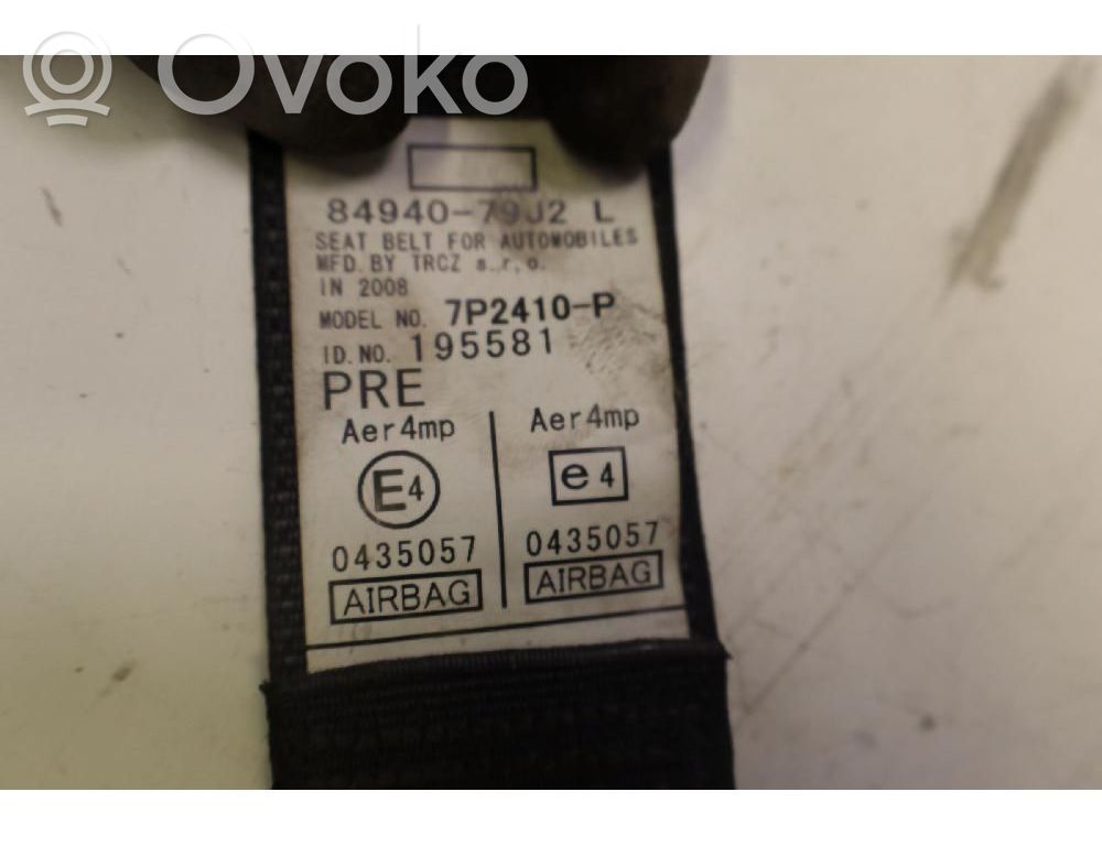 Pas bezpieczeństwa fotela przedniego   71743625