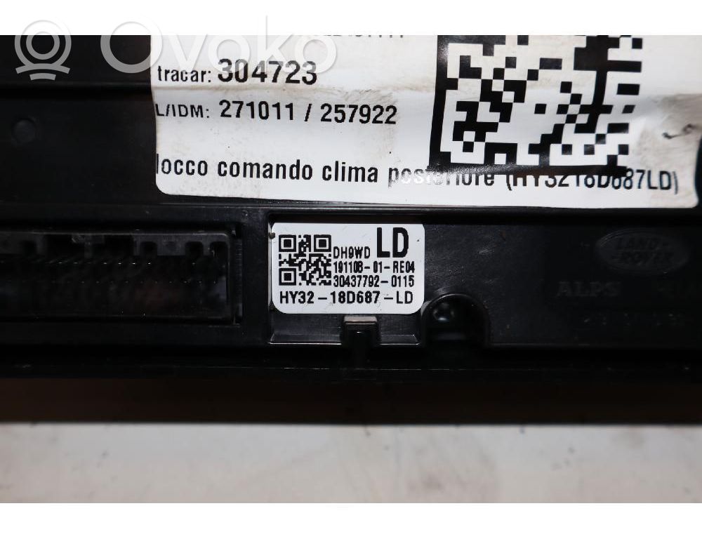Land Rover Discovery 5 Panel klimatyzacji 