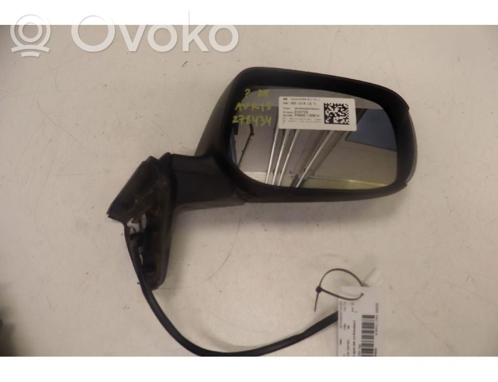 Toyota Auris 150 Specchietto retrovisore elettrico portiera anteriore