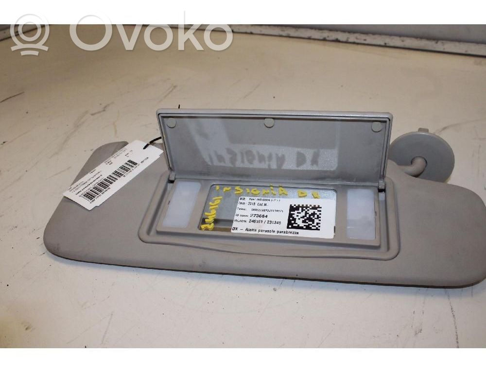 Opel Insignia B Parasolar 