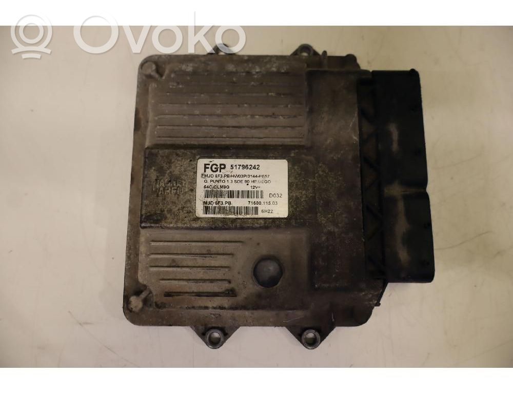 Fiat Grande Punto Sterownik / Moduł wtrysków 