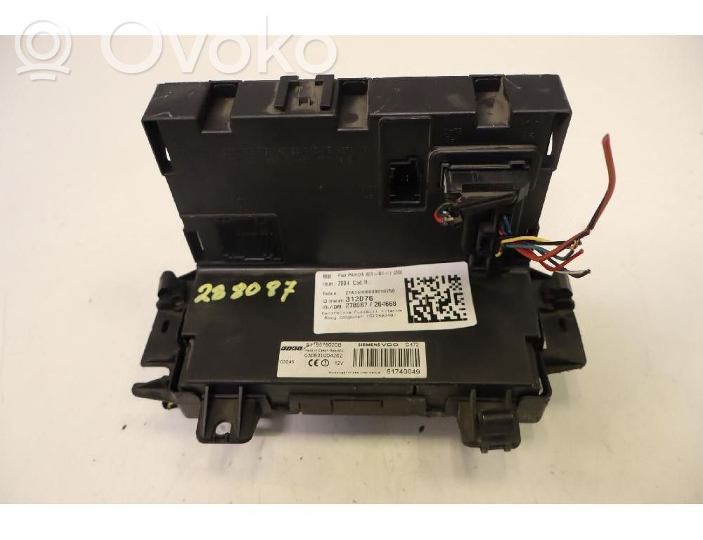 Fiat Panda II Modul siguranțe 