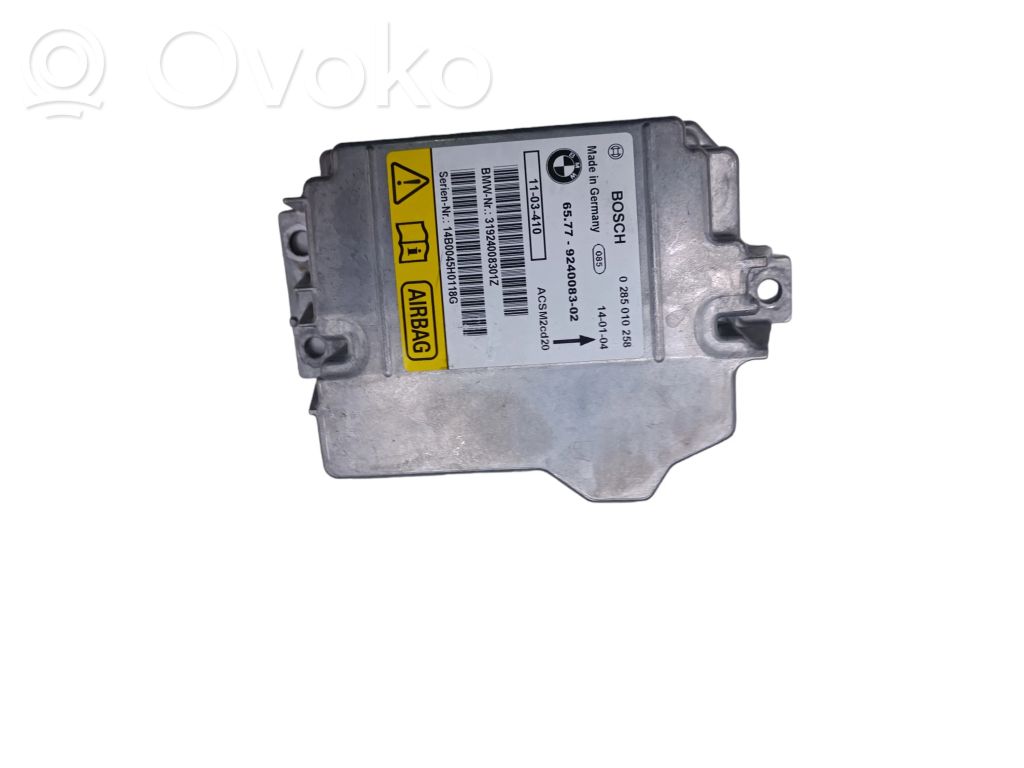 Airbag control unit/module   65779240083,0285010258