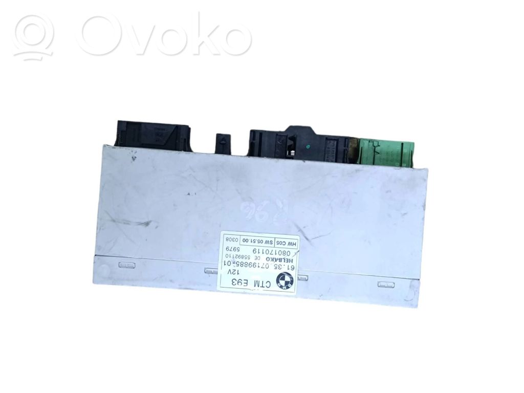 BMW 3 E92 E93 Sunroof control unit/module 