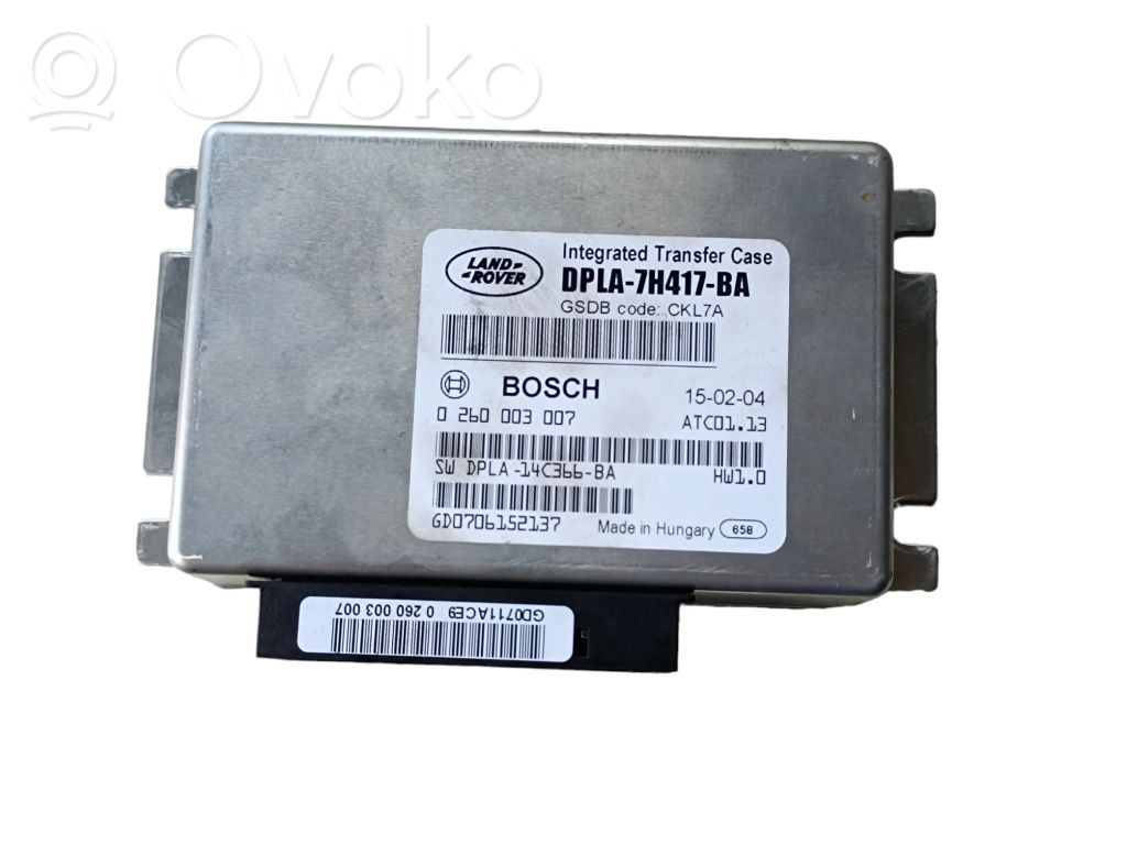 Land Rover Range Rover L405 Transfer box differential control unit 