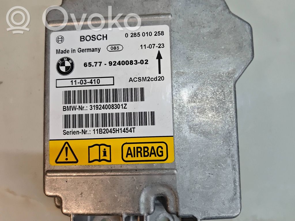BMW X5 E70 Sterownik / Moduł Airbag 