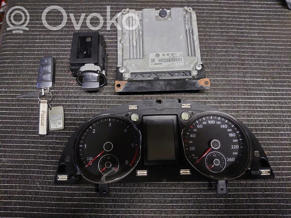 Volkswagen PASSAT B6 Engine ECU kit and lock set 