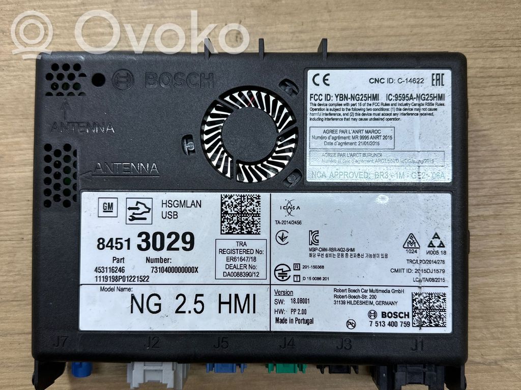 Opel Astra K Unité / module navigation GPS 