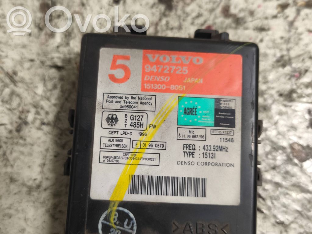 Volvo S70  V70  V70 XC Immobilizer control unit/module 