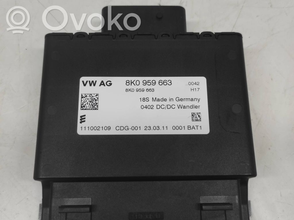 Other control units/modules   8K0959663,111002109