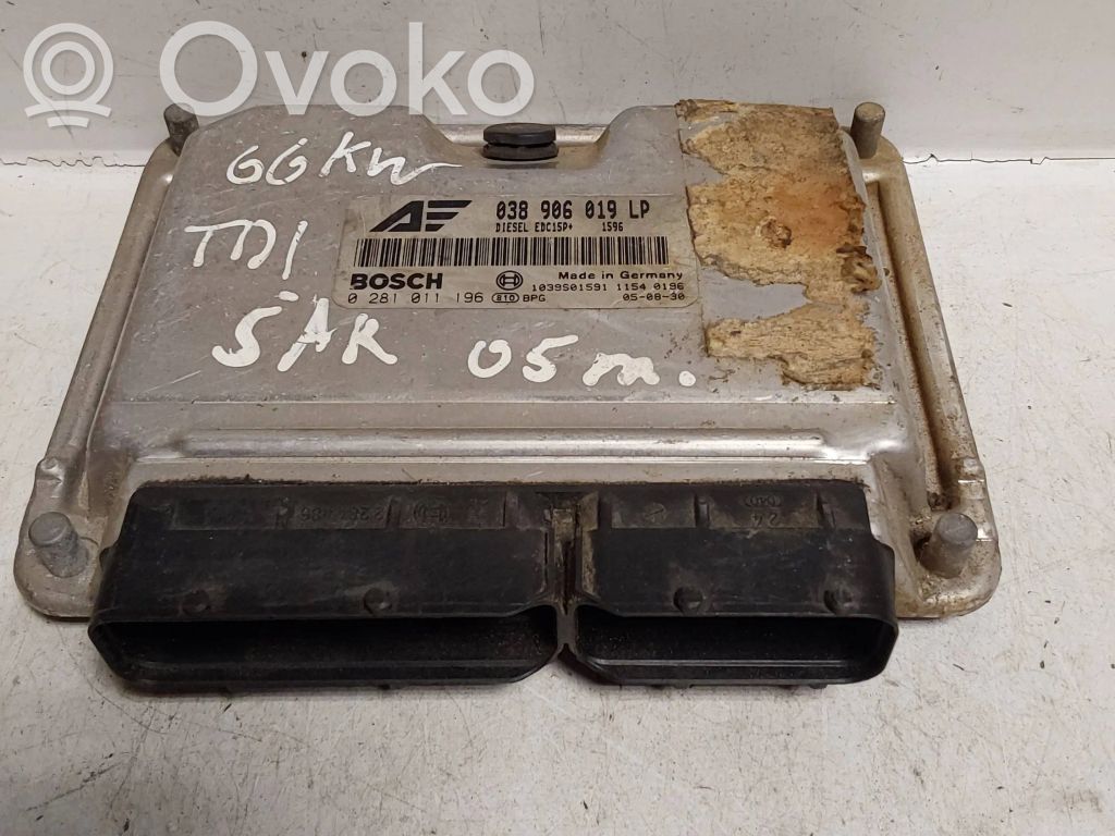 Engine control unit/module   038906019LP,0281011196