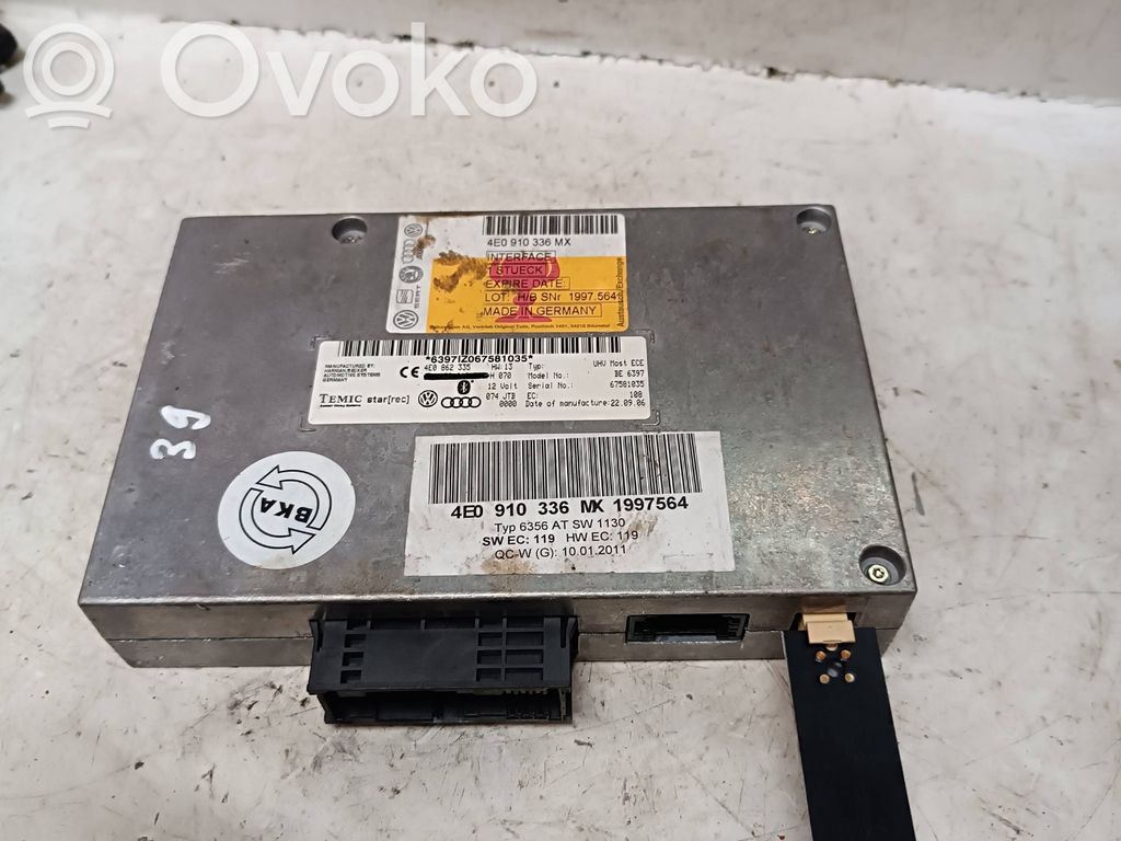 Bluetooth Modul Steuergerät   4E0862335,4E0910336,1997564