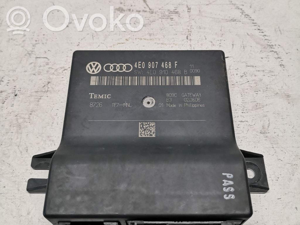 Audi A8 S8 D3 4E Other control units/modules 