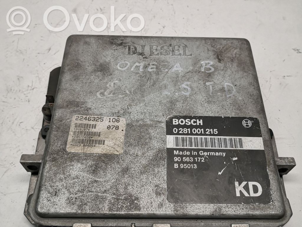 Engine control unit/module   0281001215,90563172,B95013