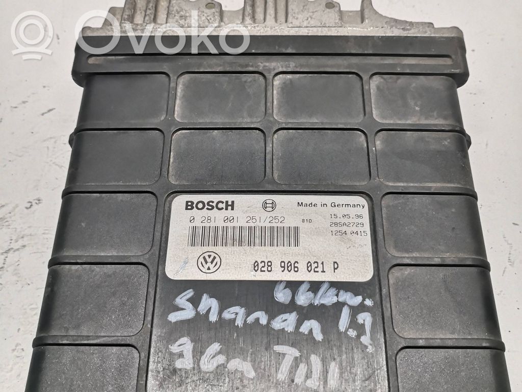 Volkswagen Sharan Engine control unit/module 