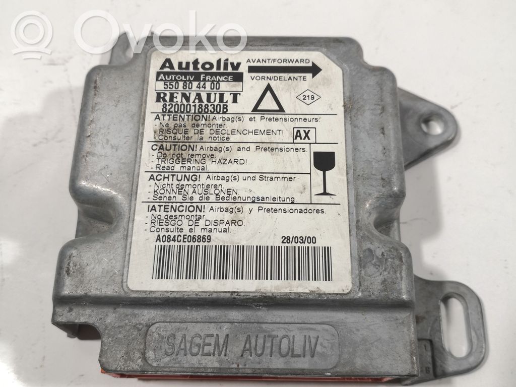 Renault Laguna I Airbag control unit/module 