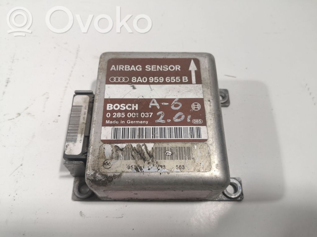 Airbag control unit/module   8A0959655B,0285001037