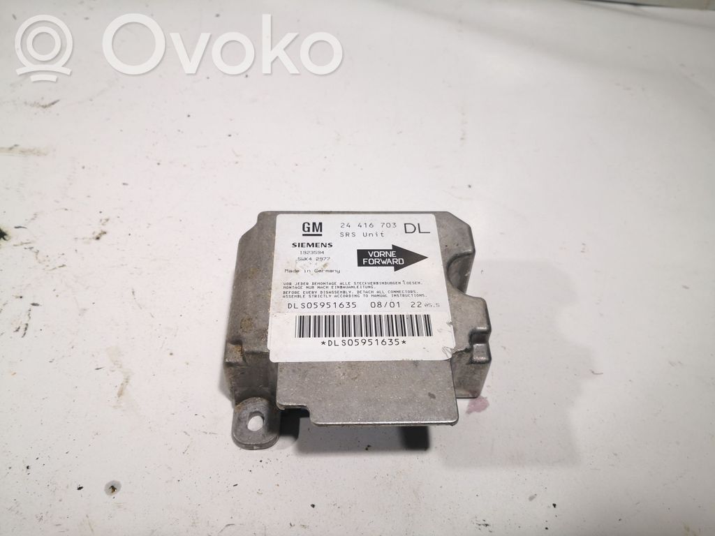 Opel Astra G Airbag control unit/module 