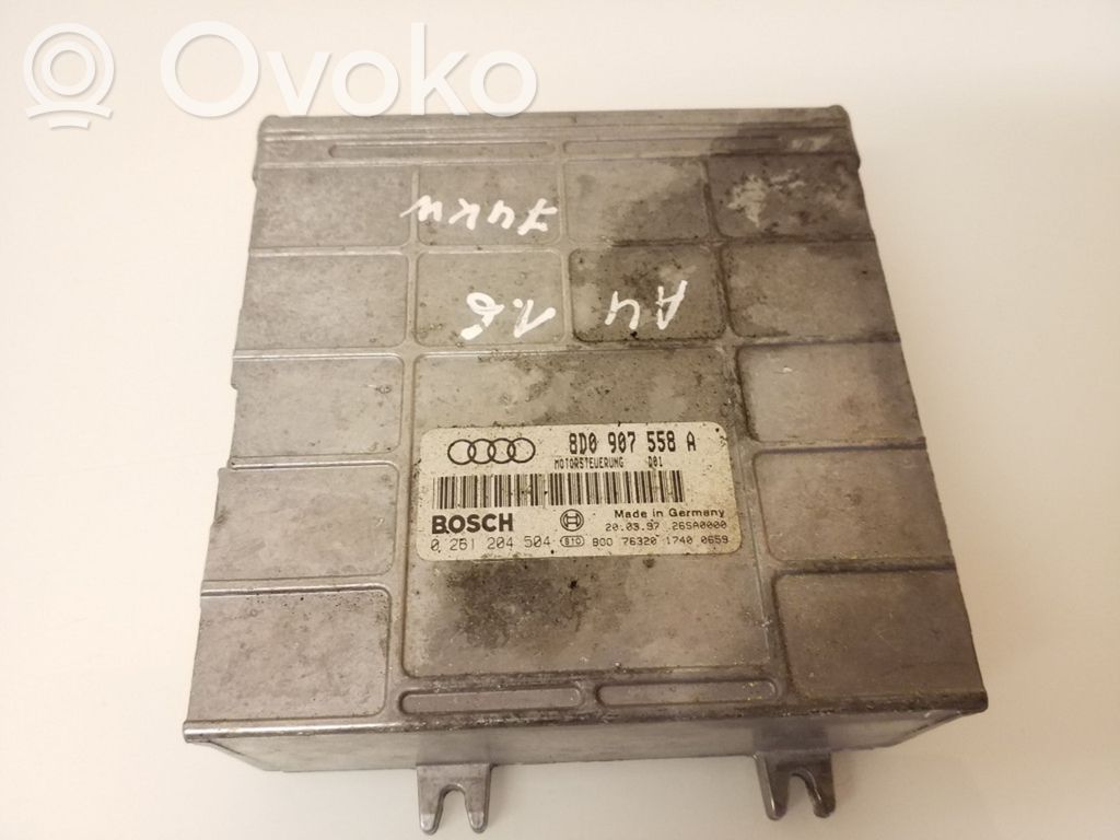 Engine control unit/module   8D0907558A,0261204504