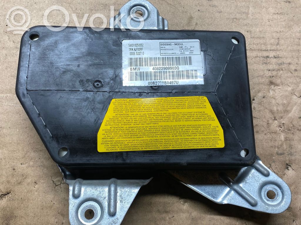 BMW 5 E39 Airbag de la puerta delantera 
