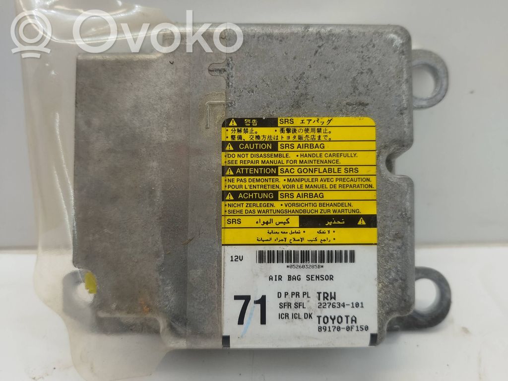 Toyota Verso Airbag control unit/module 