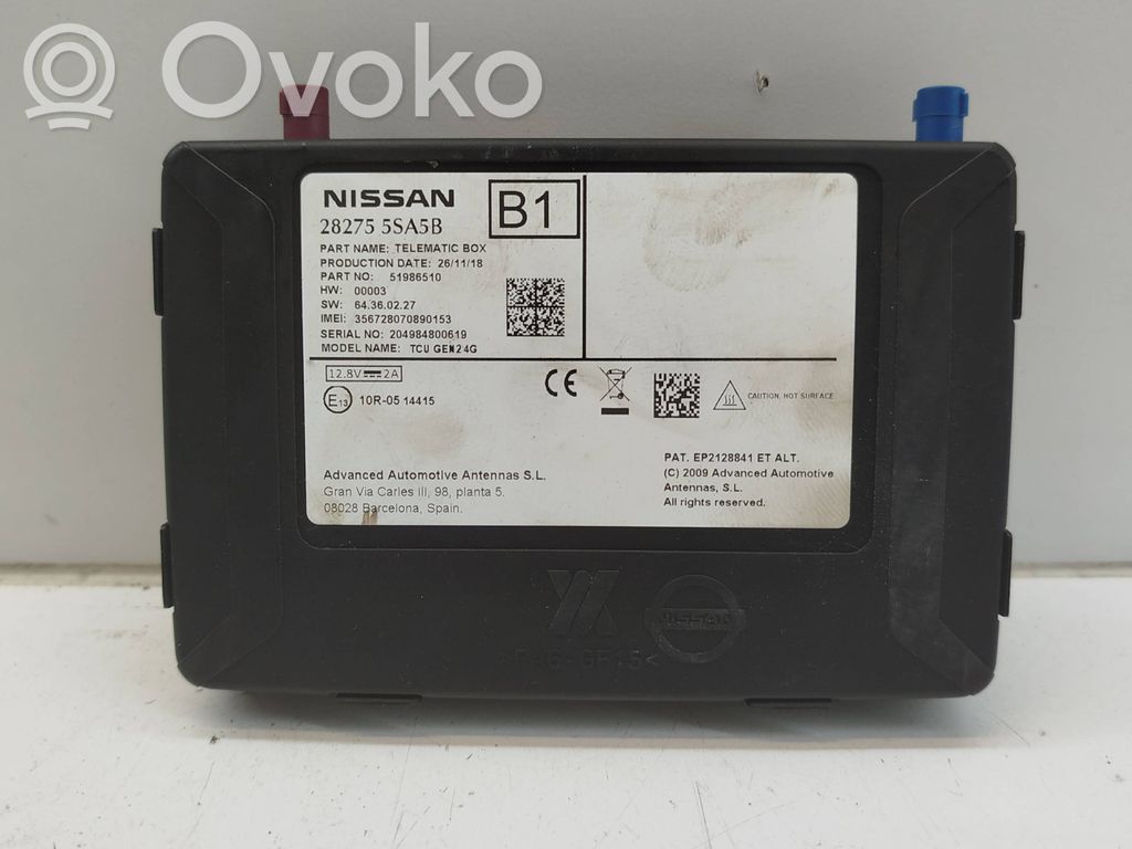 Bluetooth control unit module   282755SA5B,51986510,204984800619