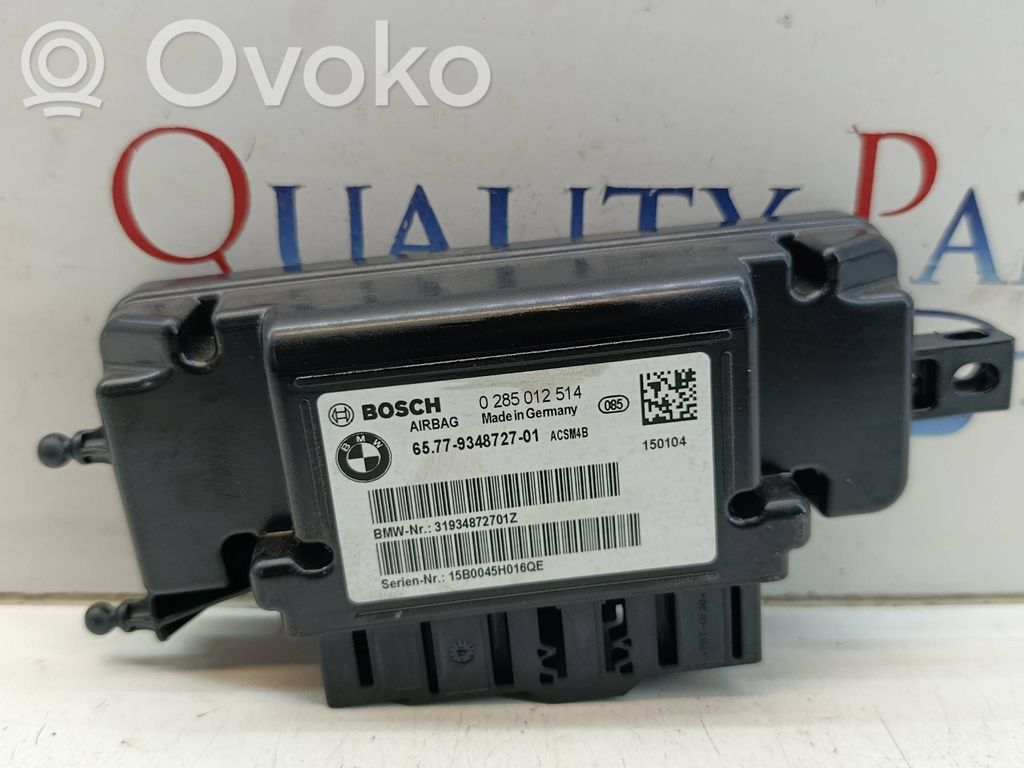 BMW 3 GT F34 Unitate/modul de comandă airbaguri 