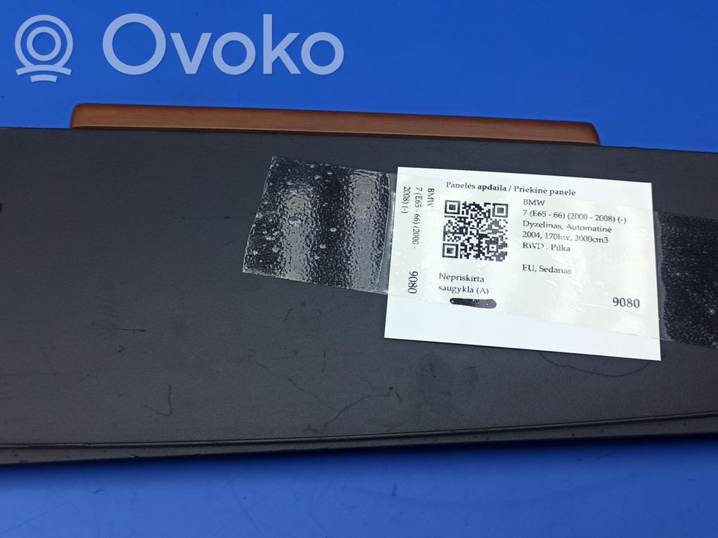 BMW 7 E65 E66 Panelės apdaila 