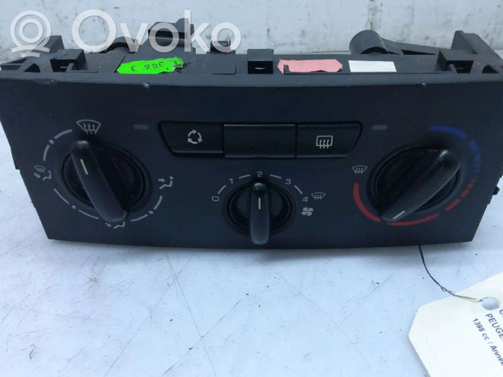 Peugeot 207 Air conditioning/heating control unit 