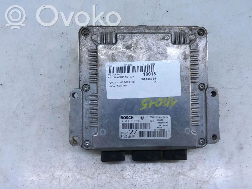 Peugeot 206 Engine control unit/module 