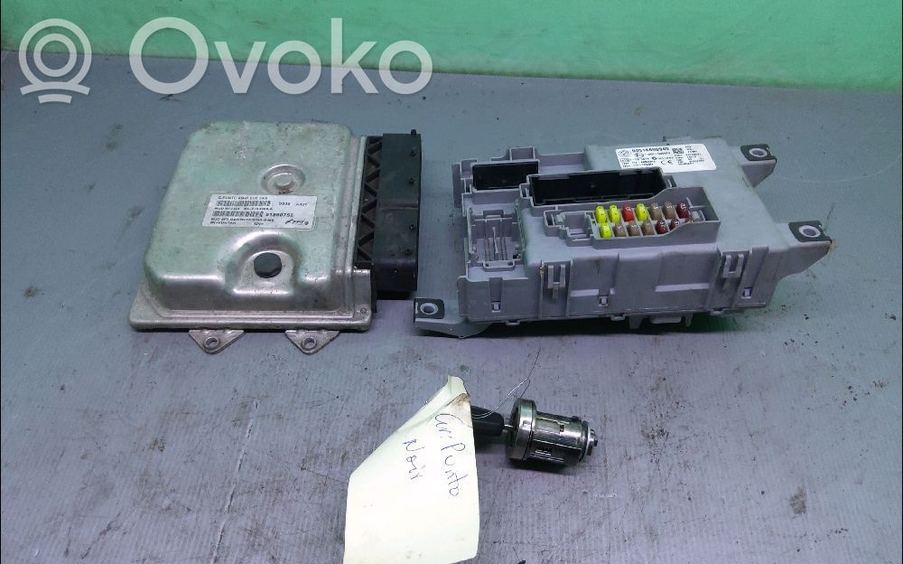 Fiat Punto Evo Engine ECU kit and lock set 