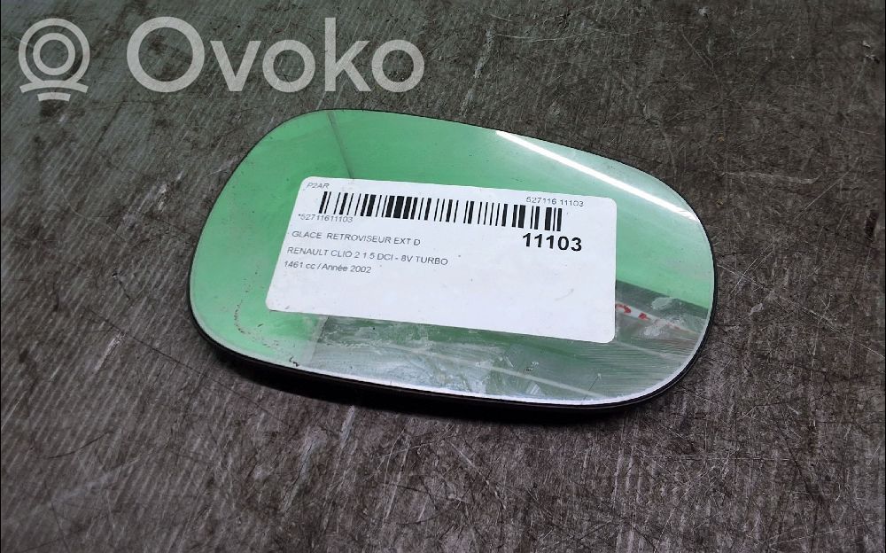 Renault Clio II Spoguļa stikls 