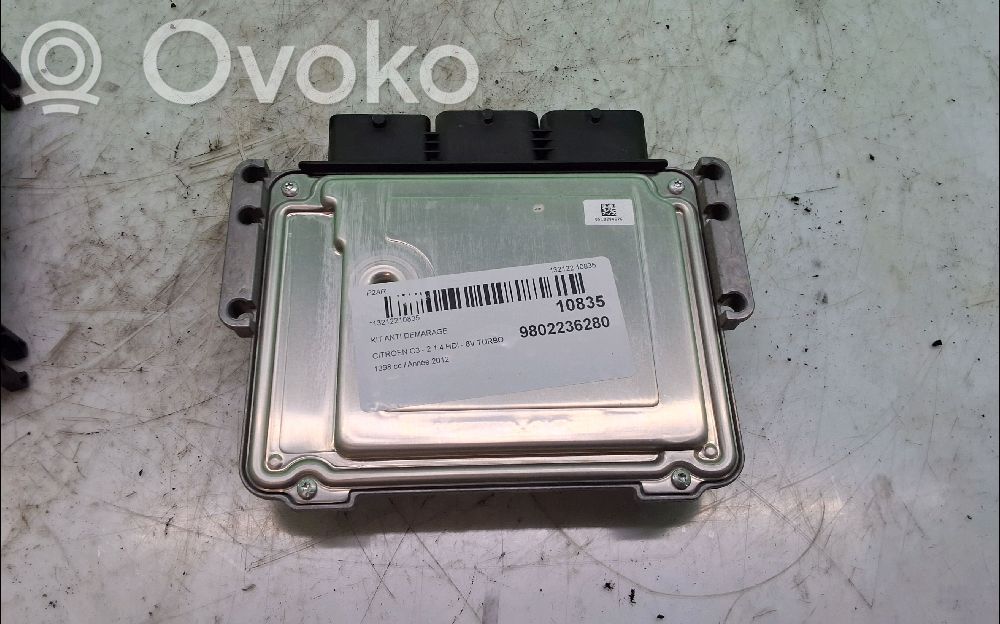 Citroen C3 Engine ECU kit and lock set 