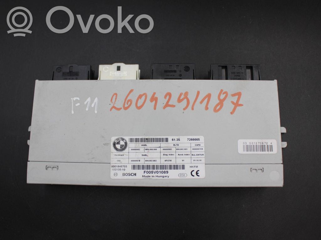 BMW 5 F10 F11 Sterownik / Moduł elektrycznej klapy tylnej / bagażnika 