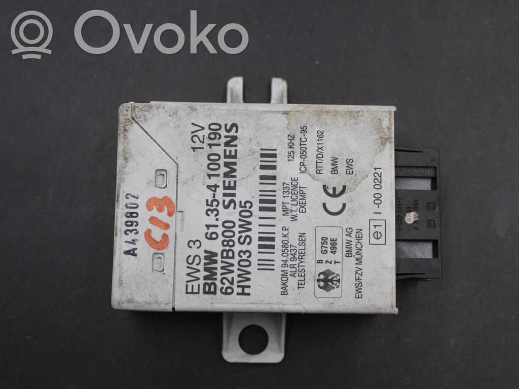 BMW 3 E46 Immobilizer control unit/module 