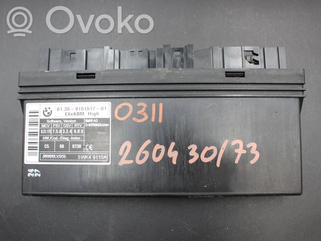 BMW 5 E60 E61 Comfort/convenience module 
