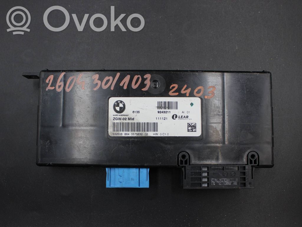 BMW 5 F10 F11 Módulo de control Gateway 