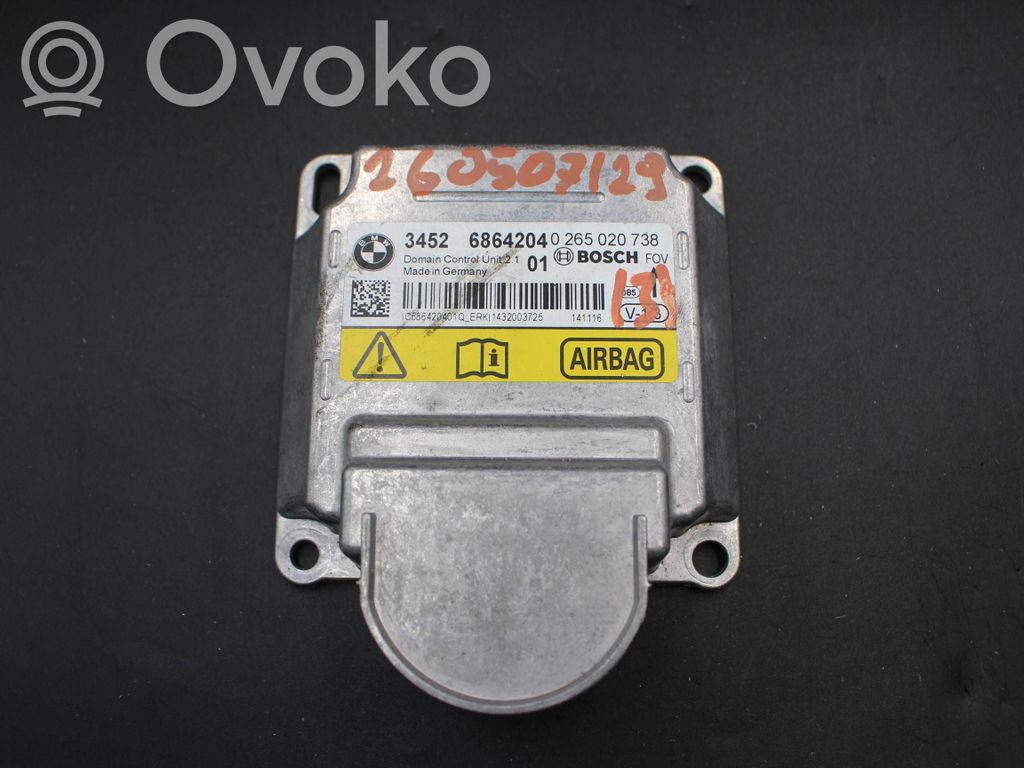 BMW 3 F30 F35 F31 Unitate/modul de comandă airbaguri 