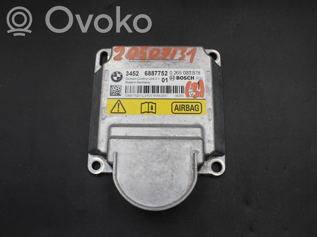 BMW 3 F30 F35 F31 Unitate/modul de comandă airbaguri 