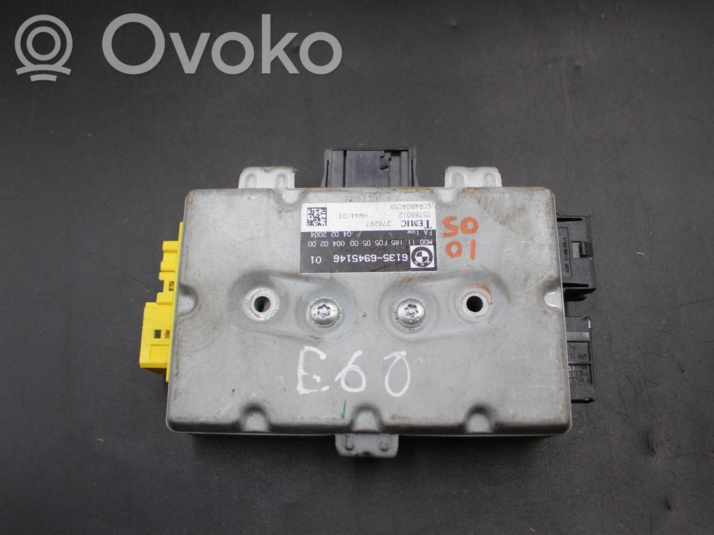BMW 5 E60 E61 Durvju vadības bloks 
