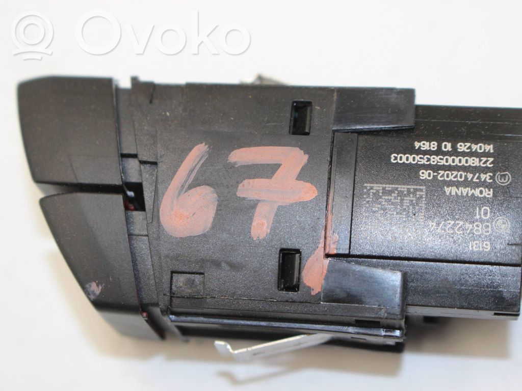 BMW X1 F48 F49 Botón interruptor de luz de peligro 