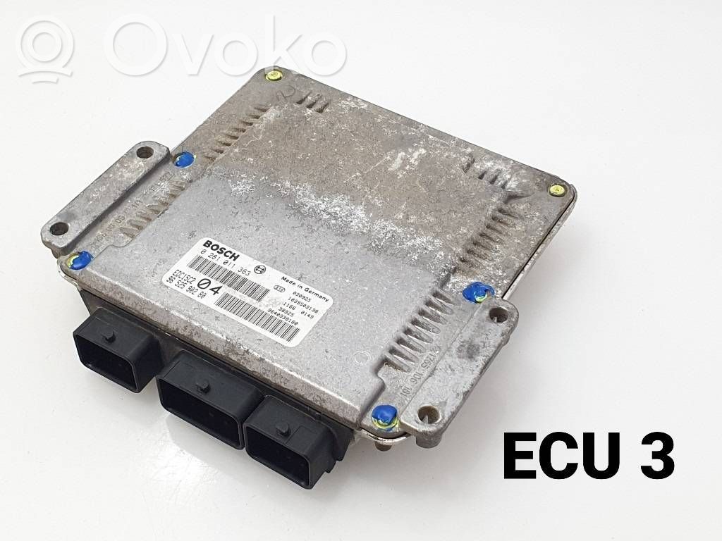 Engine control unit/module   0281011363,9652590280,9640938180