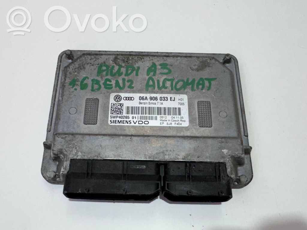 Engine control unit/module   06A906033EJ,5WP40265