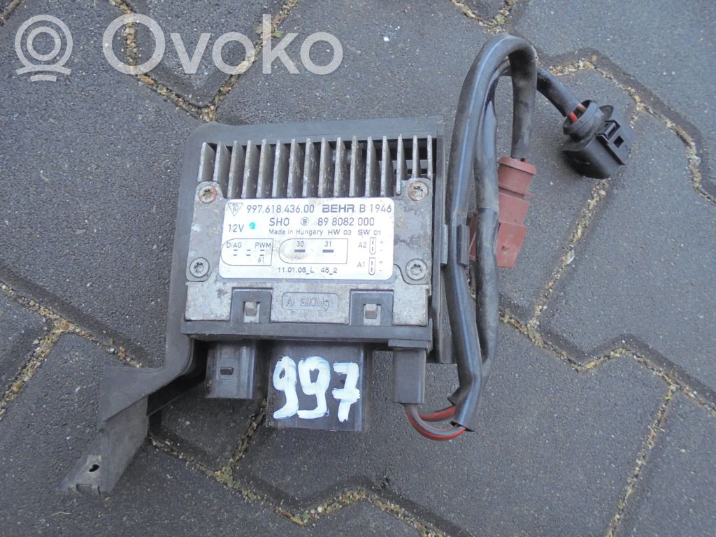 Porsche 911 997 Module de commande de ventilateur 