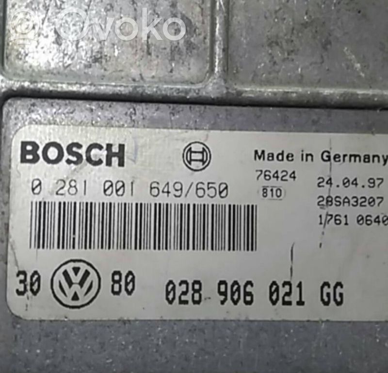 Engine control unit/module   BOSCH0281001649,028906021GG,650