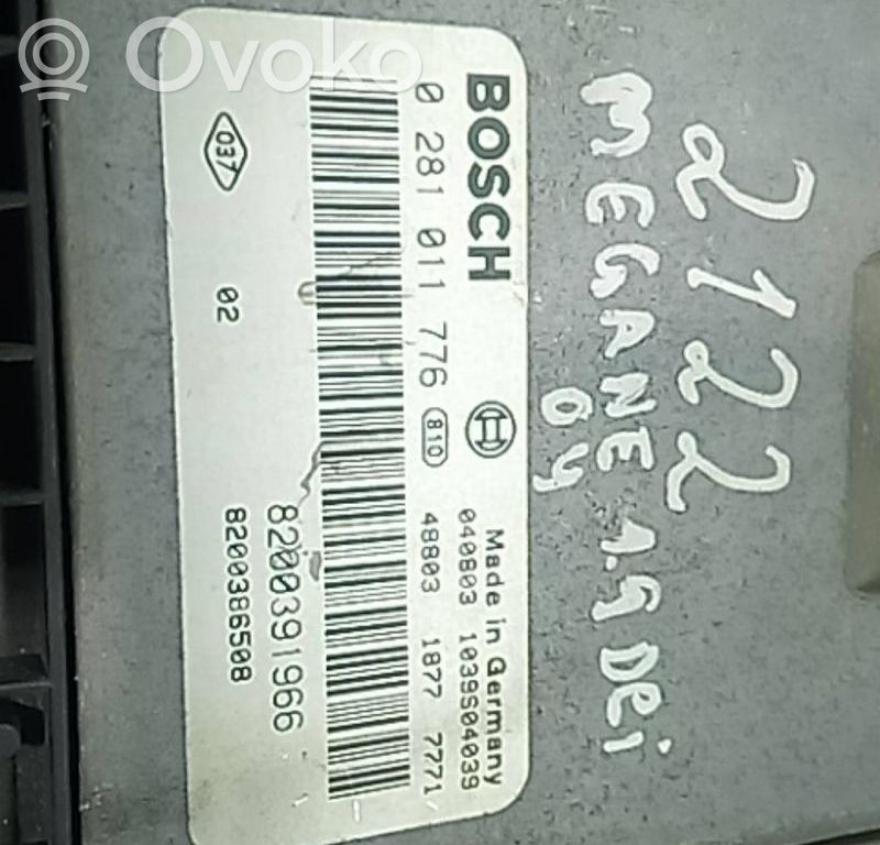 Unidad de control/módulo del motor   BOSCH,0281011766,8200391966