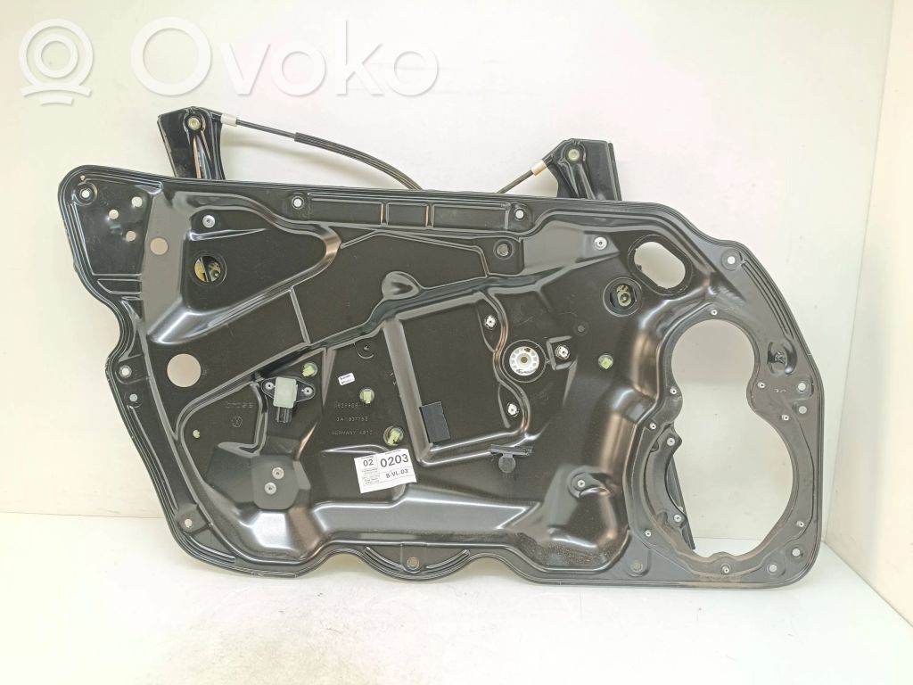 Volkswagen PASSAT B7 Mechanizm podnoszenia szyby przedniej bez silnika 