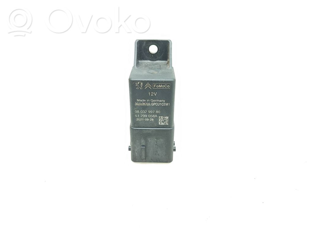 Przekaźnik / Modul układu ogrzewania wstępnego   9803299780,20210928,51299058A